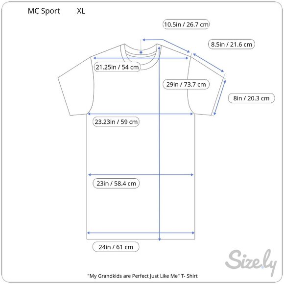 MC Sports My Grandkids Are Perfect Like Me Short Sleeve Embroidered Tan Tee XL - Picture 8 of 8